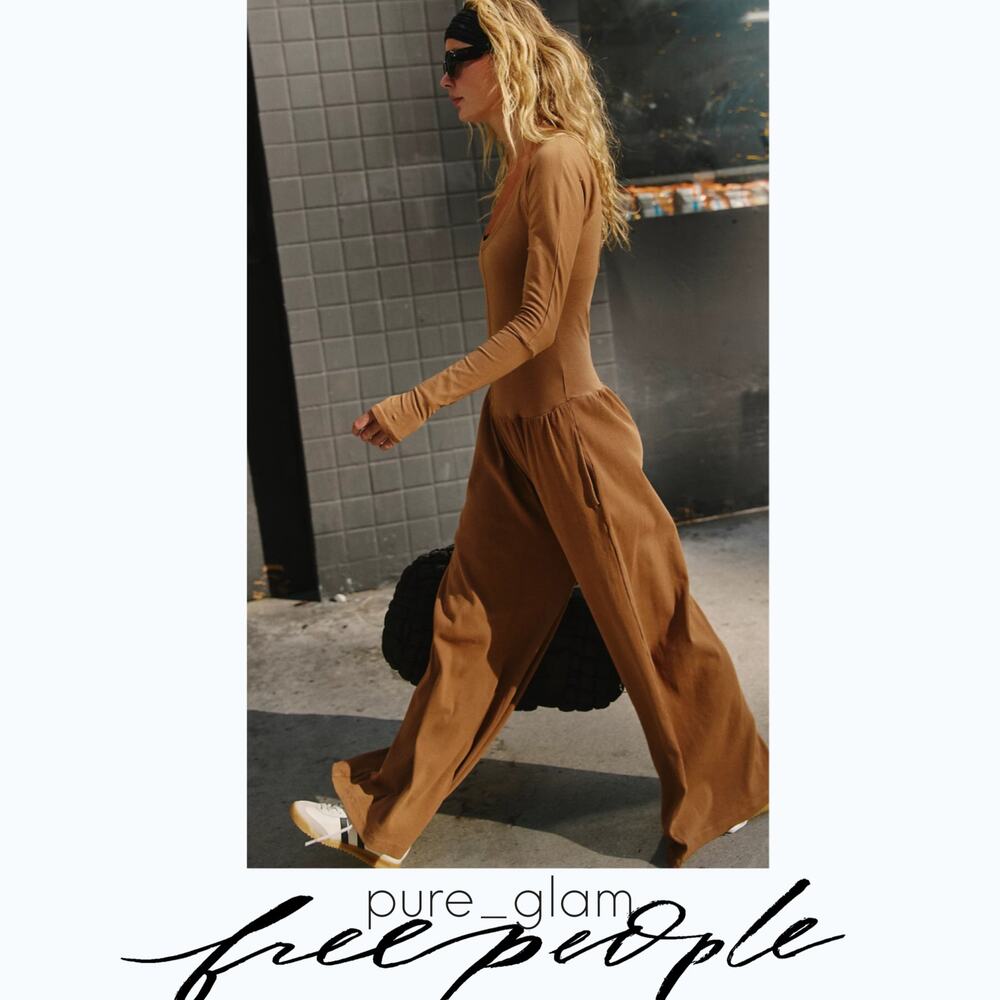 Free People wide leg jumpsuit - Picture 3 of 8